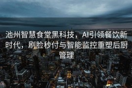 池州智慧食堂黑科技，AI引领餐饮新时代，刷脸秒付与智能监控重塑后厨管理