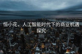 恒小花，人工智能时代下的商业机遇探究