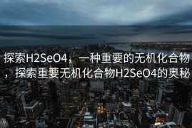 探索H2SeO4，一种重要的无机化合物，探索重要无机化合物H2SeO4的奥秘