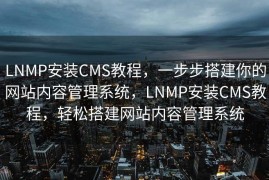 LNMP安装CMS教程，一步步搭建你的网站内容管理系统，LNMP安装CMS教程，轻松搭建网站内容管理系统