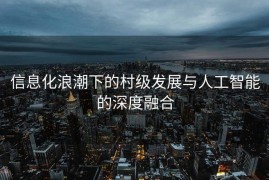 信息化浪潮下的村级发展与人工智能的深度融合