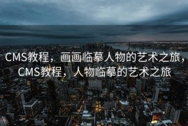 CMS教程，画画临摹人物的艺术之旅，CMS教程，人物临摹的艺术之旅