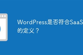 WordPress是否符合SaaS模型的定义？