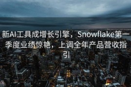 新AI工具成增长引擎，Snowflake第一季度业绩惊艳，上调全年产品营收指引