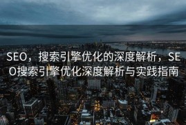 SEO，搜索引擎优化的深度解析，SEO搜索引擎优化深度解析与实践指南