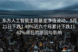 东方人工智能主题基金净值波动，5月21日下跌1.49%近六个月累计下跌11.62%背后的原因与影响