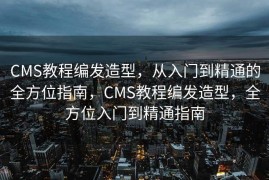 CMS教程编发造型，从入门到精通的全方位指南，CMS教程编发造型，全方位入门到精通指南