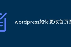 wordpress如何更改首页图片