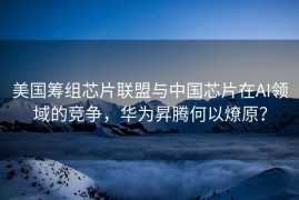 美国筹组芯片联盟与中国芯片在AI领域的竞争，华为昇腾何以燎原？