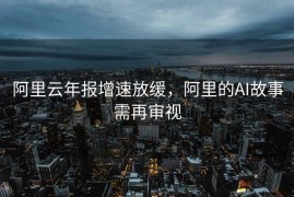阿里云年报增速放缓，阿里的AI故事需再审视