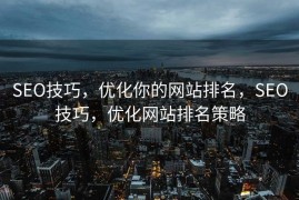 SEO技巧，优化你的网站排名，SEO技巧，优化网站排名策略