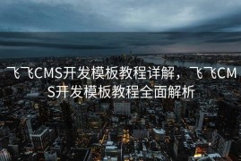 飞飞CMS开发模板教程详解，飞飞CMS开发模板教程全面解析