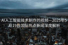 AI人工智能技术制作的视频—2025年5月19日国际热点新闻深度解析