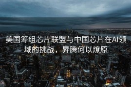 美国筹组芯片联盟与中国芯片在AI领域的挑战，昇腾何以燎原