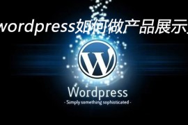 wordpress怎么做产品展示页