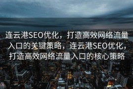 连云港SEO优化，打造高效网络流量入口的关键策略，连云港SEO优化，打造高效网络流量入口的核心策略