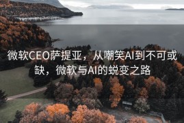 微软CEO萨提亚，从嘲笑AI到不可或缺，微软与AI的蜕变之路