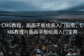 CMS教程，画画平板绘画入门指南，CMS教程与画画平板绘画入门宝典
