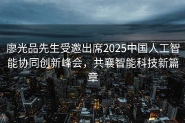 廖光品先生受邀出席2025中国人工智能协同创新峰会，共襄智能科技新篇章