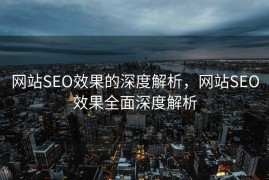 网站SEO效果的深度解析，网站SEO效果全面深度解析