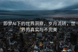 即梦AI下的世界洞察，岁月流转，世界的真实与不完美