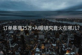 订单暴增25万+AI眼镜究竟火在哪儿？