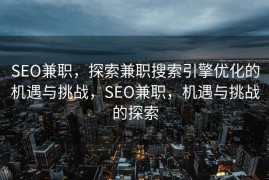 SEO兼职，探索兼职搜索引擎优化的机遇与挑战，SEO兼职，机遇与挑战的探索