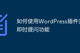如何使用WordPress插件实现即时提问功能