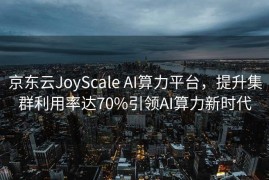 京东云JoyScale AI算力平台，提升集群利用率达70%引领AI算力新时代
