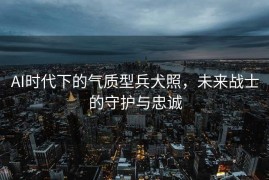 AI时代下的气质型兵犬照，未来战士的守护与忠诚