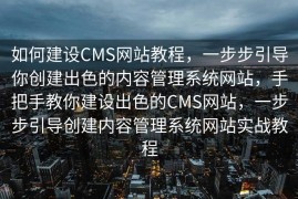 如何建设CMS网站教程，一步步引导你创建出色的内容管理系统网站，手把手教你建设出色的CMS网站，一步步引导创建内容管理系统网站实战教程