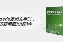 织梦dede添加文字时，让标题后面加[图]字