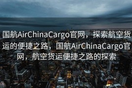 国航AirChinaCargo官网，探索航空货运的便捷之路，国航AirChinaCargo官网，航空货运便捷之路的探索