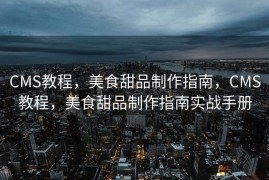 CMS教程，美食甜品制作指南，CMS教程，美食甜品制作指南实战手册