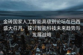 金砖国家人工智能高级别论坛在巴西盛大召开，探讨智能科技未来趋势与发展战略