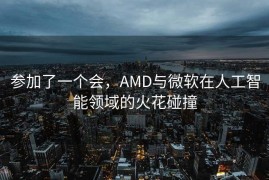 参加了一个会，AMD与微软在人工智能领域的火花碰撞