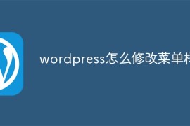 wordpress怎么修改菜单样式
