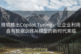 微软推出Copilot Tuning，让企业利用自有数据训练AI模型的新时代来临
