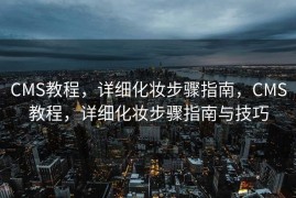 CMS教程，详细化妆步骤指南，CMS教程，详细化妆步骤指南与技巧