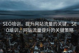 SEO培训，提升网站流量的关键，SEO培训，网站流量提升的关键策略