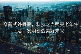 穿戴式外骨骼，科技之光照亮老年生活，发明创造美好未来