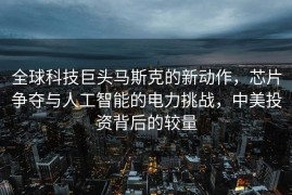 全球科技巨头马斯克的新动作，芯片争夺与人工智能的电力挑战，中美投资背后的较量