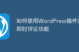 如何使用WordPress插件实现即时评论功能