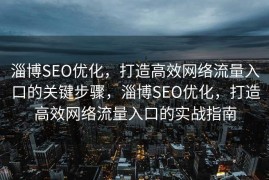 淄博SEO优化，打造高效网络流量入口的关键步骤，淄博SEO优化，打造高效网络流量入口的实战指南