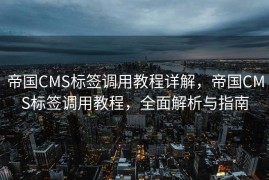 帝国CMS标签调用教程详解，帝国CMS标签调用教程，全面解析与指南