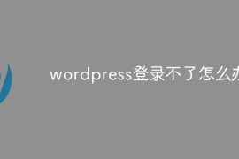 wordpress登录不了怎么办