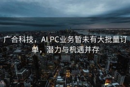 广合科技，AI PC业务暂未有大批量订单，潜力与机遇并存