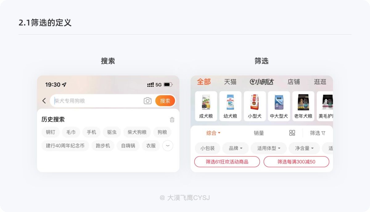 五个方面帮你完整掌握筛选功能设计