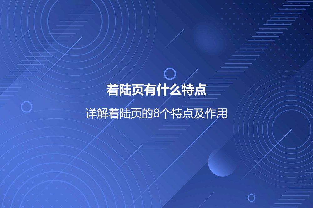 详解着陆页的8个特点及作用