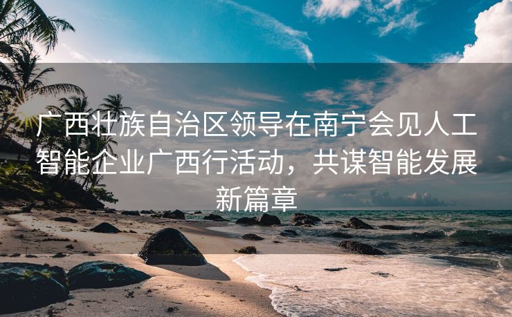 广西壮族自治区领导在南宁会见人工智能企业广西行活动，共谋智能发展新篇章
